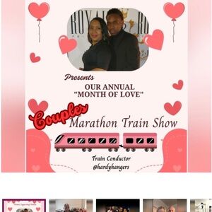 Couples Marathon Train Show Poster